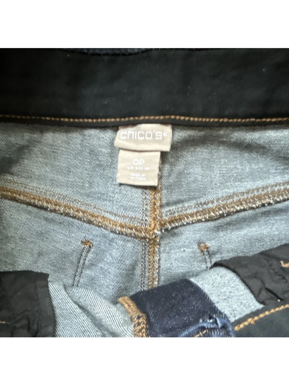 Chico's Navy Skinny Jeans - Dark Blue Stretch